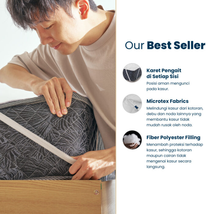 Tote Hana Mattress Protector | Pelindung Kasur Hotel Premium - Image 2