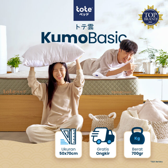 Tote Kumo Basic Pillow | Bantal Tidur Premium Empuk - Gambar 1