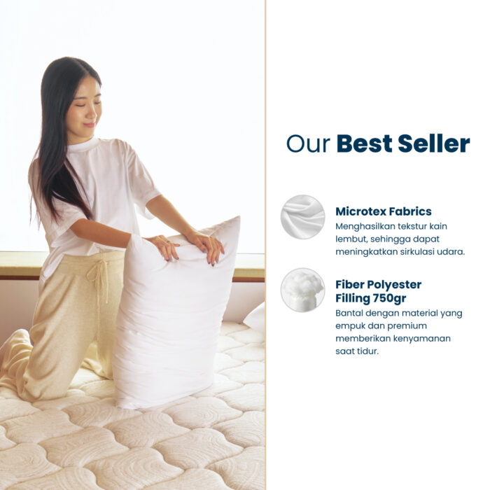 Tote Kumo Basic Pillow | Bantal Tidur Premium Empuk - Gambar 2