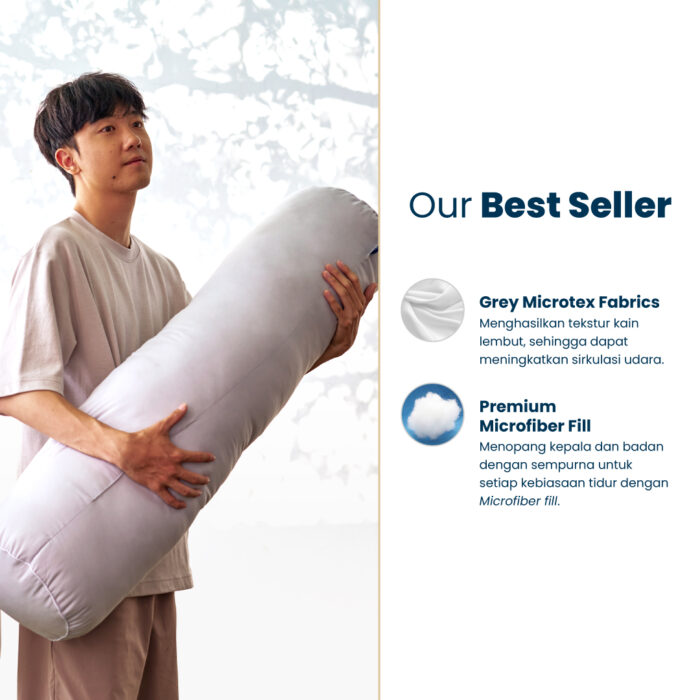 Tote Kumo Plush Bolster | Guling Tidur Hotel Premium Empuk - Image 2