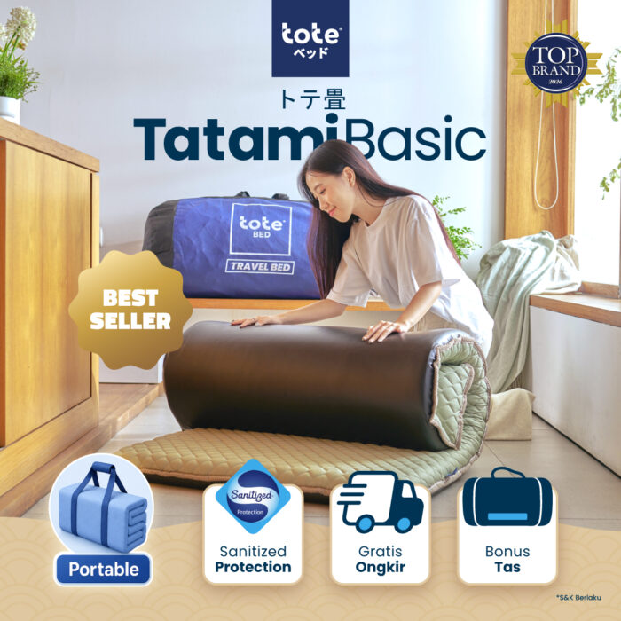 TATAMI-BASIC-01 Tote Tatami Basic | Kasur Lantai Portable Lipat - Image 1
