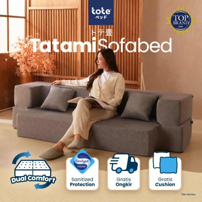 TATAMI-SOFABED-NEW-01 Tote Tatami Sofabed | Kasur Portable Lipat Lantai - Image 1