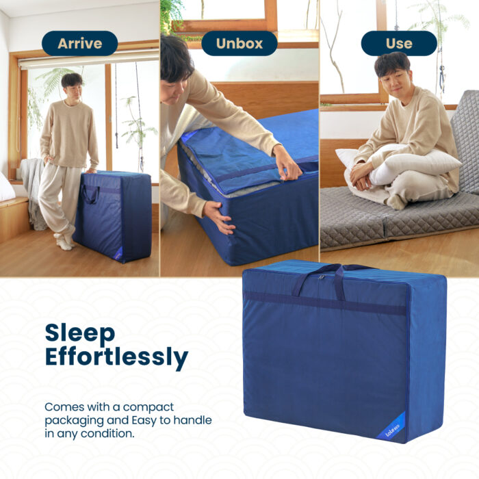 Tote Tatami Trifold | Kasur Lantai Portable Lipat Tiga - Gambar 3