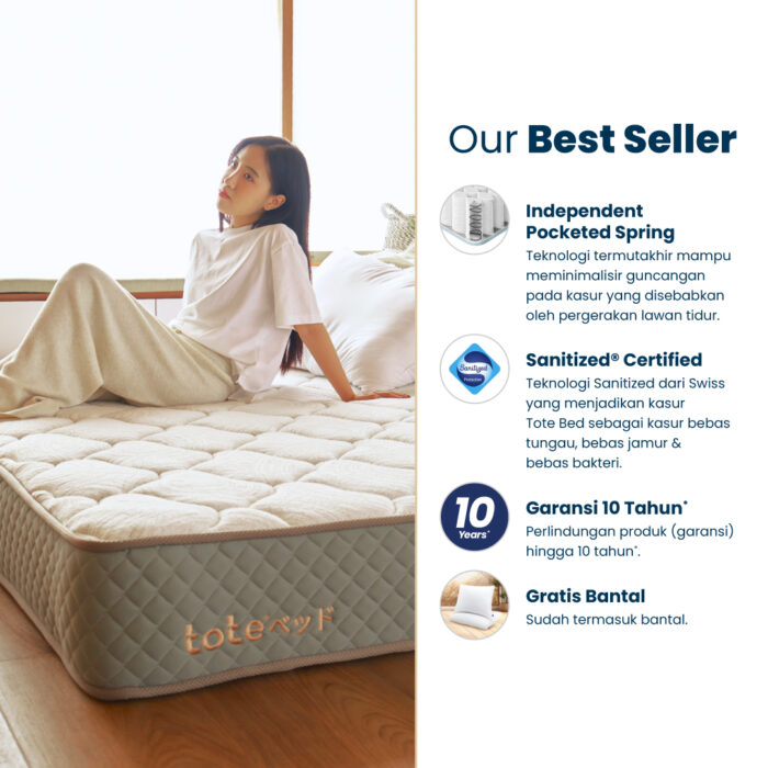 Tote Yama Classic | Kasur Pocket Spring Bed Vacuum Dalam Box - Gambar 9
