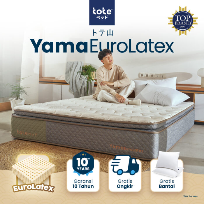 Tote Yama Euro Latex | Kasur Pocket Spring Bed Vacuum Dalam Box - Gambar 1