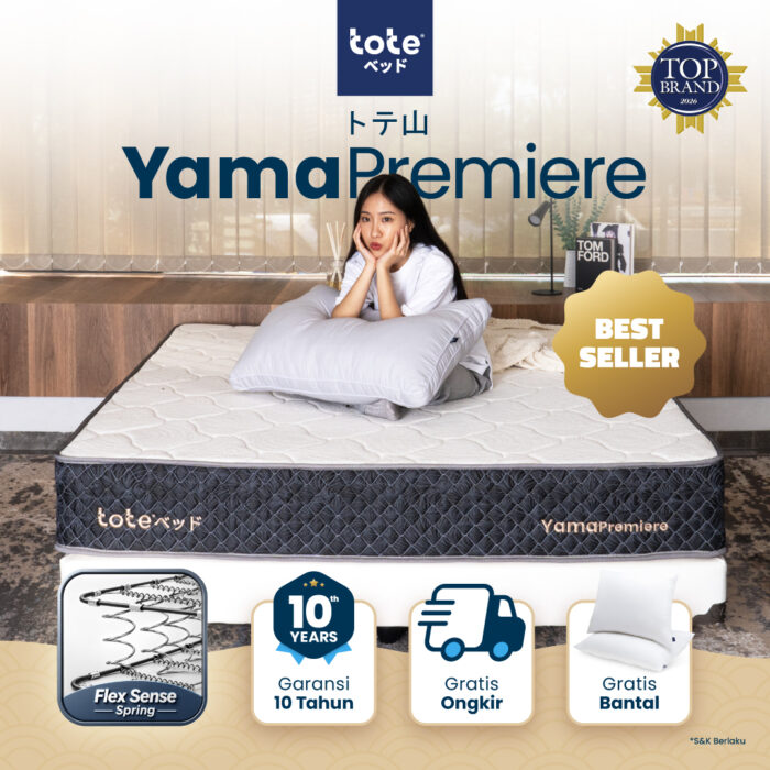 YAMA-PREMIERE-01 Tote Yama Premiere Kasur | Spring Bed Vacuum Dalam Box - Gambar 1
