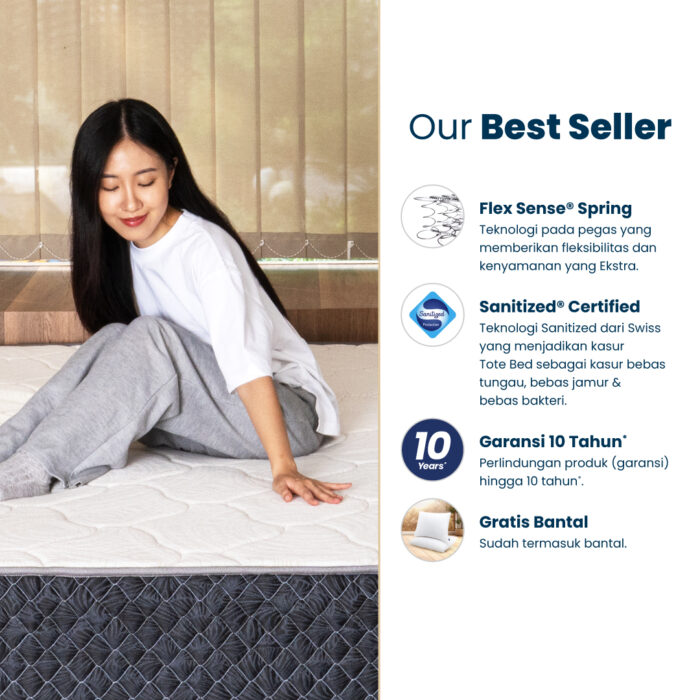 Tote Yama Premiere Kasur | Spring Bed Vacuum Dalam Box - Gambar 2