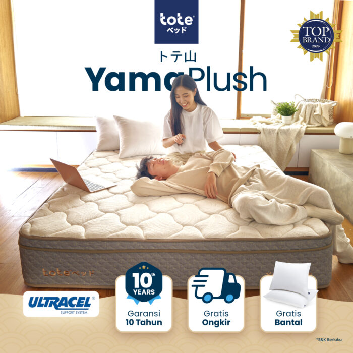 YAMA-PLUSH-01 Tote Yama Plush | Kasur Pocket Spring Bed Vacuum Dalam Box - Image 1