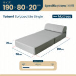 Tote Tatami Sofabed Lite Single | Kasur Portable Lipat Lantai - Gambar 7