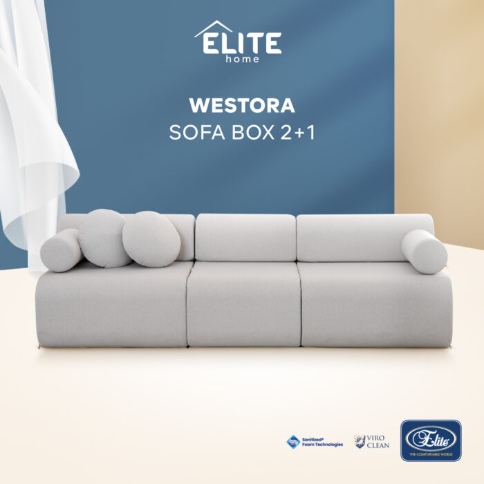 Westora-01 Elite Sofabox Westora | Sofa Box 2+1 Seater Minimalis - Gambar 1